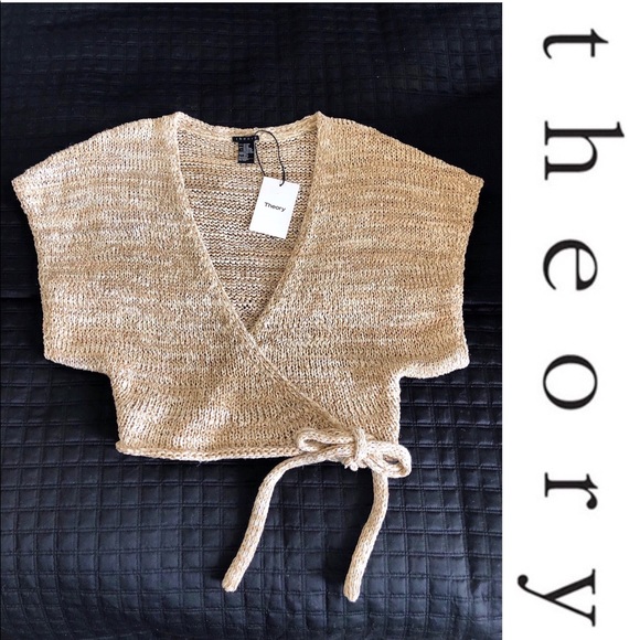Theory Sweaters - NWT Theory wrap cotton knit sweater
